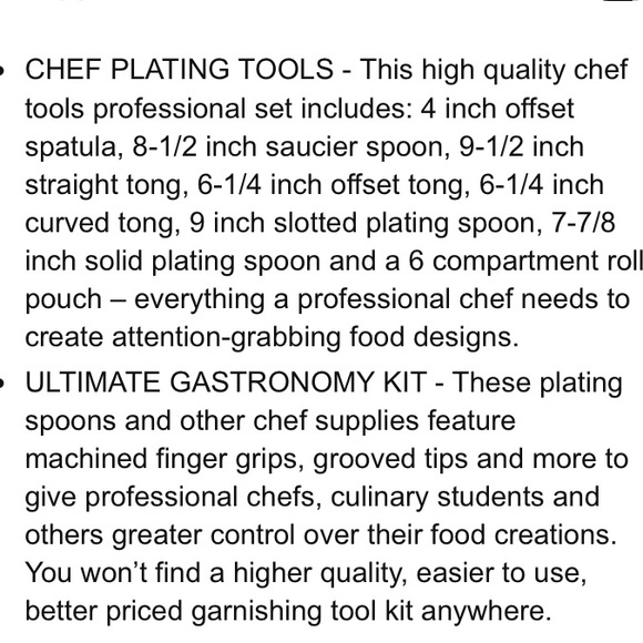 NEW 👨🏼🍳Nuvantee 8 piece Plating Tools Kit - Picture 9 of 16